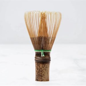 Chasen Fouet Artisanal en Bambou Noir & Vert
